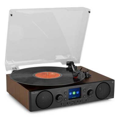 AUDIZIO Tulsa Platine Vinyle Bluetooth, Lecteur Vinyles avec Radio FM/DAB Plus