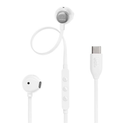 JBL Tune 305 C Blanc - Ecouteurs filaire type-C