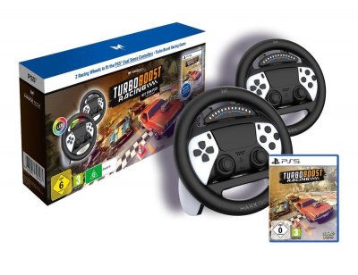 JUST FOR GAMES Turbo Booster Racing - Kit (volants + jeu) - Jeu PS5