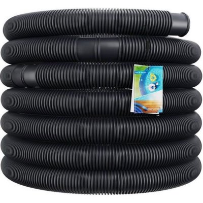 MONZANA Tuyau de piscine flexible Noir &Oslash;38mm x 14m