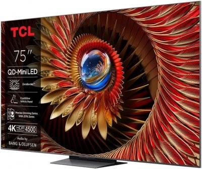 TCL TV intelligente  75C8K 4K Ultra HD 75"" ULED HDR10+ Google Assistant