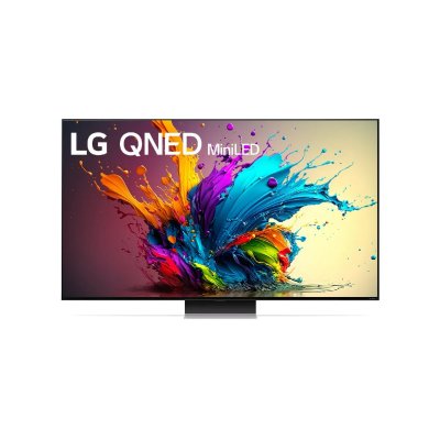 LG TV Mini LED  86QNED91T 217 cm 4K UHD Noir Bleu et Argent 