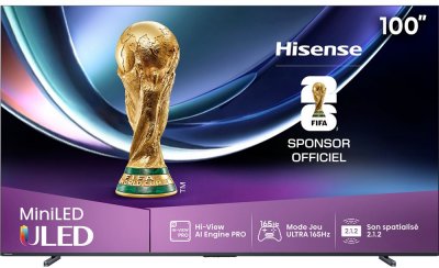 HISENSE TV Mini LED&nbsp;QLED  4K UHD 100U7Q PRO 253 cm 2025 