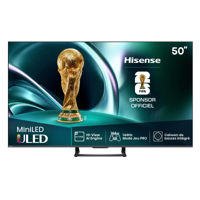 TV Mini LED&nbsp;QLED Hisense 4K UHD 50U7Q 126 cm 2025 
