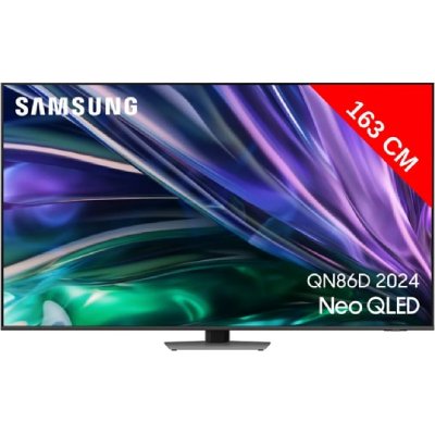 SAMSUNG TV Neo QLED  TQ65QN86D 165 cm 4K Smart TV 2024 Argent carbone 
