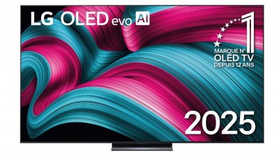 LG TV OLED Evo AI  OLED83C54LA.AEU 210 cm 4K UHD 2025 et booster de luminosit&eacute; 