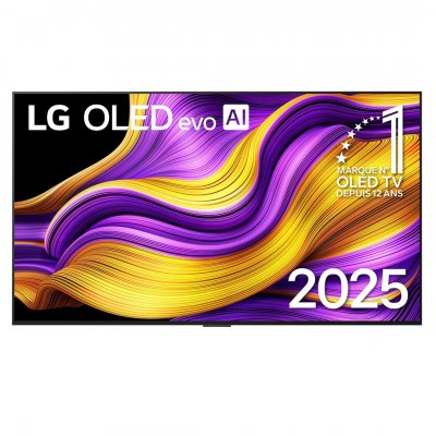 LG TV OLED Evo AI  OLED83G54LW.AEU 210 cm 4K UHD 2025 Noir et Gris + support mural inclus 
