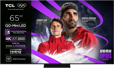 TCL TV QD-Mini LED Pro  65C79K 165 cm 4K UHD 2025 Aluminium bross&eacute; 
