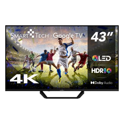 SMART TECH TV QLED 4K UHD 43' (109 cm) 43QG02V2 Google TV- 4xHDMI - 2xUSB - Dolby Audio- HDR10