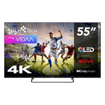 SMART TECH TV QLED 4K UHD 55' (139 cm) 55QV02K VIDAA TV- 3xHDMI - 2xUSB - HDR 10 - Dolby Audio