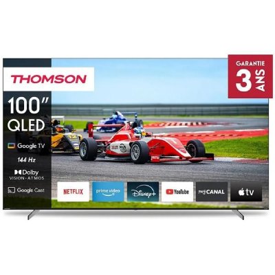 THOMSON TV QLED Pro 2024 253 cm (100 ) 4K UHD 100QG7S14 - Noir - Neuf