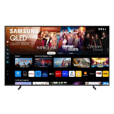 SAMSUNG TV QLED  TQ50Q60D 127 cm 4K UHD Smart TV 2024 Noir