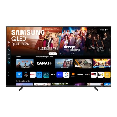 SAMSUNG TV QLED  TQ55Q60D 140 cm 4K UHD Smart TV 2024 Noir
