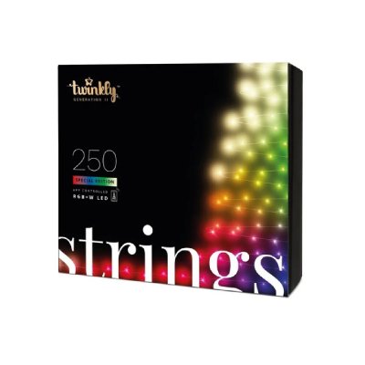 TWINKLY  Christmas Lights Smart 250 Led RGBW II G&eacute;n&eacute;ration C&acirc;ble Noir