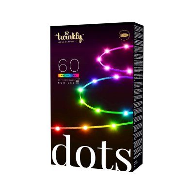 TWINKLY  Dots guirlande LED RVB, claire, IP20, 3&nbsp;m