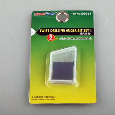 TRUMPETER Twist forage Auger Bit Set 1 ( &raquo; 0,3 &agrave; 1,0 mm 8 pcs ea)