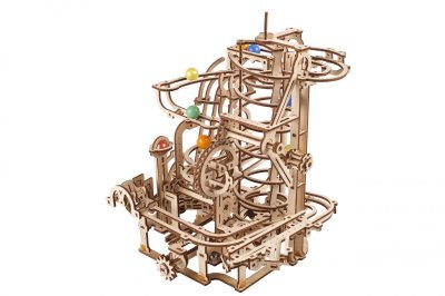 UGEARS  Marble Run Spiral Hoist Wooden Mechanical Model Dor&eacute;
