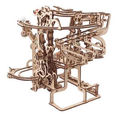 UGEARS  Palan &agrave; cha&icirc;ne en marbre Mod&egrave;le m&eacute;canique en bois