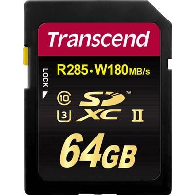 TRANSCEND Uhs-ii sd 700s ts64gsdc700s 64go sdxc nand mlc noir
