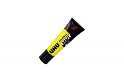 UHU   colle forte universelle flex + clean, transparent, 42 g, noir