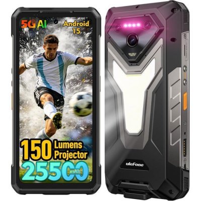 ULEFONE  Armor 34 Pro 5G Smartphone Incassable Android 15 32Go+512Go 25500mAh 6.95"" 1100LM
