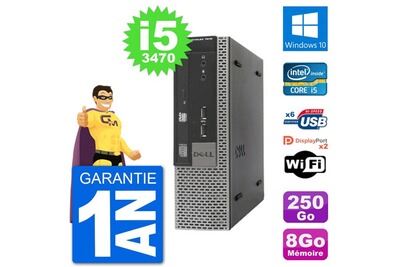DELL Ultra mini pc  7010 usff i5-3470 ram 8go disque dur 250go windows 10 wifi 