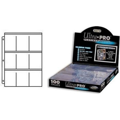 ULTRA PRO  - 9-card pages platinum '11 hole' - display 100 pces