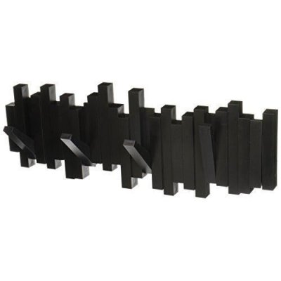 Umbra 318211-040 sticks pat&egrave;re multi-crochets noire plastique 48 x 18 cm