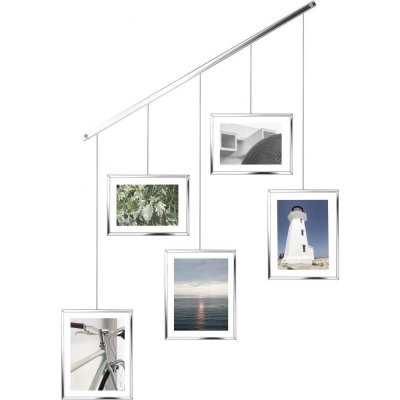 UMBRA  - exhibit cadres 10x15 et 13x18 suspendus, Chrome