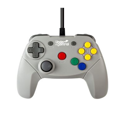 UNDER CONTROL  Manette Filaire Nintendo 64 - 2m - Grise