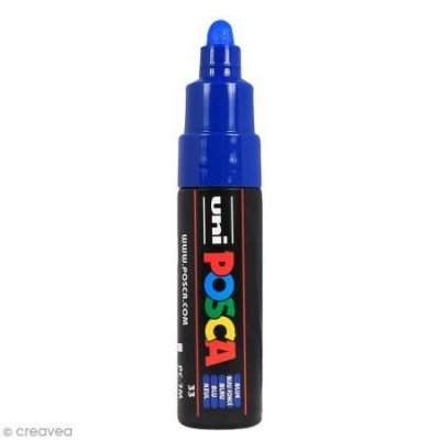POSCA Uni-ball 181351 Marqueur Uni  avec pointe ogive large Bleu
