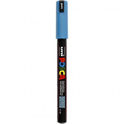 POSCA Uni-Ball Marqueur Peinture &Agrave; L'eau  Pc-1mr Bleu M&eacute;tal 1 Unit&eacute;(S)