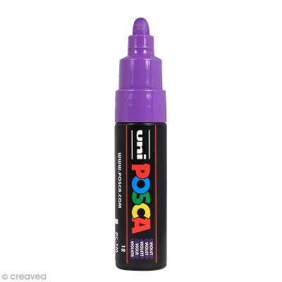  Uni-Ball Marqueur Pointe Large Conique Pc7m Vt Violet