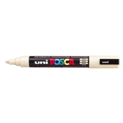 UNI BALL Uni-Ball Marqueur pointe moyenne conique PC5M BE Beige