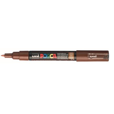 UNI BALL UNI-BALL Marqueur Pte conique extra-fine POSCA PC1MC 0,7 - 1mm Marron