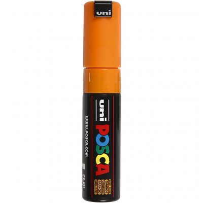 UNI BALL UNI-BALL Marqueur Pte large biseaut&eacute;e POSCA PC8K 8mm Orange