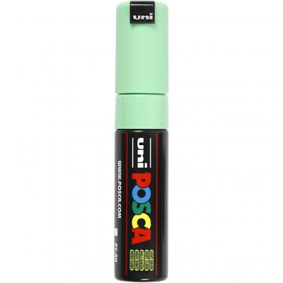 POSCA UNI-BALL Marqueur Pte large biseaut&eacute;e  PC8K 8mm Vert Clair