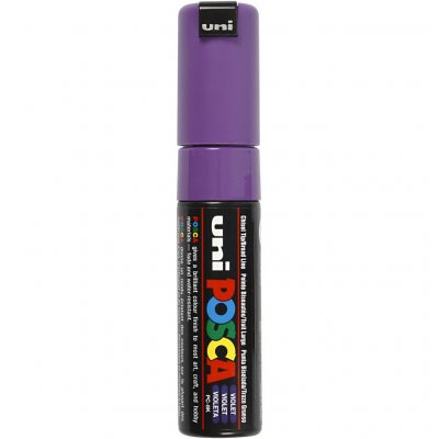 UNI BALL UNI-BALL Marqueur Pte large biseaut&eacute;e POSCA PC8K 8mm Violet