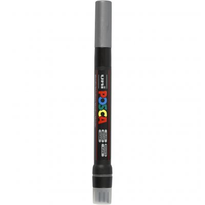 UNI BALL Uni-Ball Stylo-Pinceau Peinture &Agrave; L'eau Poscabrush Argent