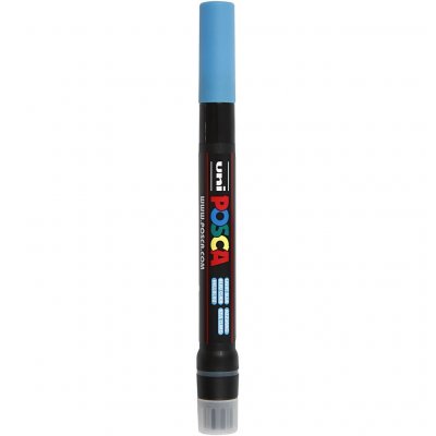 UNI BALL Uni-Ball Stylo-Pinceau Peinture &Agrave; L'eau Poscabrush Bleu Clair