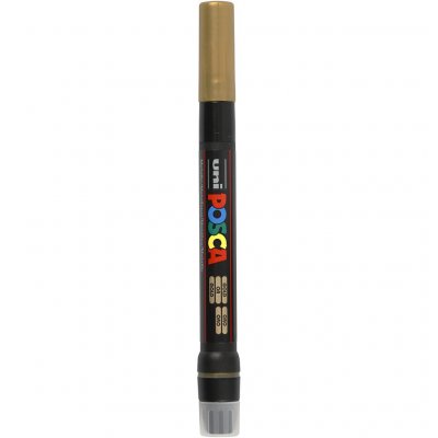 POSCA Uni-Ball Stylo-Pinceau Peinture &Agrave; L'eau brush Or
