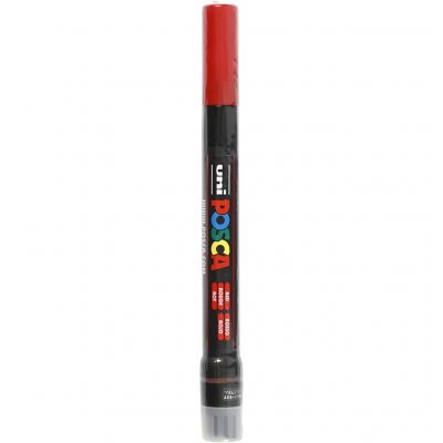 POSCA Uni-Ball Stylo-Pinceau Peinture &Agrave; L'eau brush Rouge