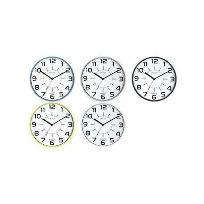 Unilux Silent Wall Clock 285 Cm Metallic Gray Color Argent&eacute;