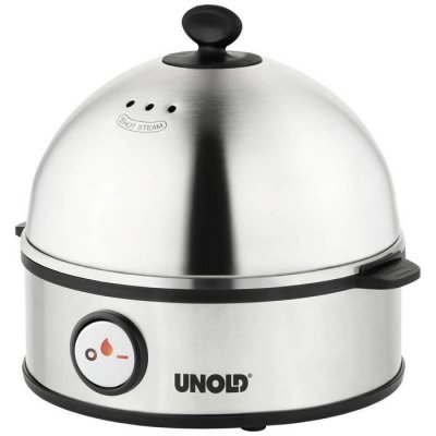 UNOLD  38626 Cuiseur &agrave; oeufs acier inoxydable/Noir