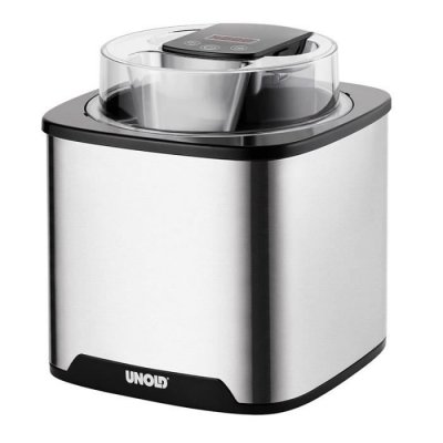 UNOLD  48855 Gelato Ice Cream Machine 1000w Argent&eacute;
