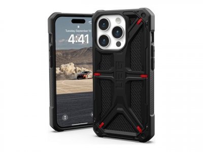 UAG Urban Armor Gear Monarch Coque arri&egrave;re Apple iPhone 15 Pro kevlar