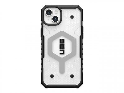 UAG Urban Armor Gear Pathfinder MagSafe Coque arri&egrave;re Apple iPhone 15 Plus glace, transparent