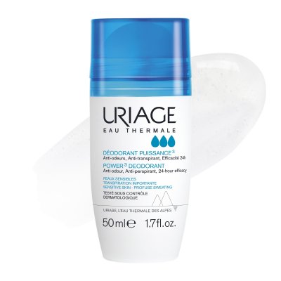 URIAGE  DEODORANT - Puissance 3 Anti-Transpirant Roll-On 24H, 50ml