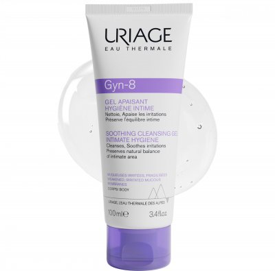 URIAGE  GYN-8 - Gel Apaisant Hygi&egrave;ne Intime Muqueuses Irrit&eacute;es, 100ml