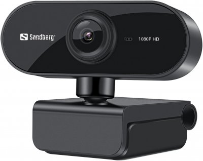 SANDBERG USB Webcam Flex - Webcam - couleur - 2 MP - 1920 x 1080 - 1080p - Focale fixe - audio - USB 2.0